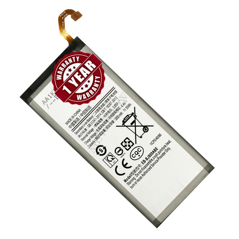 Image of Original EB-BJ800ABE Battery Compatible for Samsung Galaxy J6 (2018) | On6 | A6 (2018) Battery - (3000mAh) - 1 Year Warranty AB1