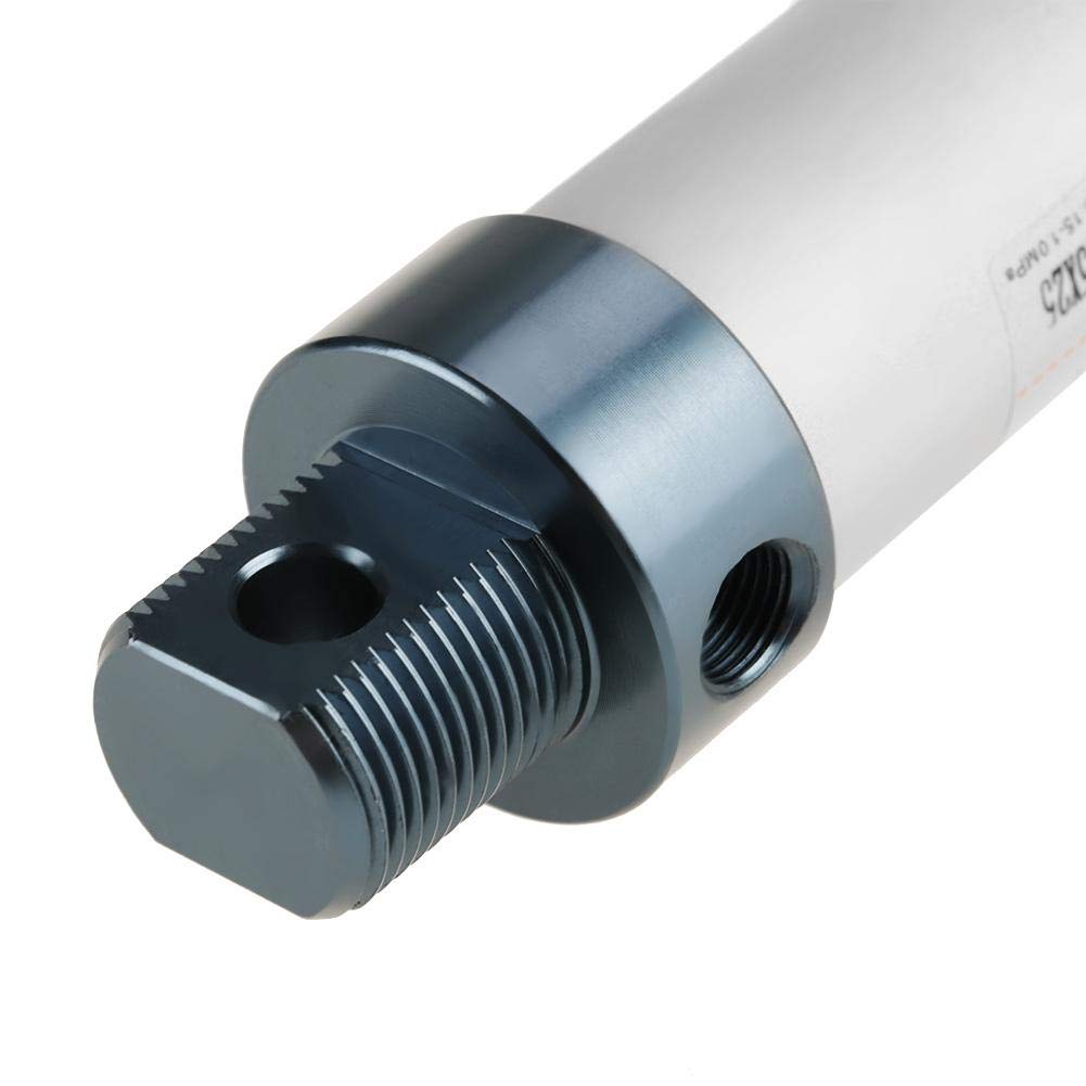 Cilindro neumático de aire pequeño Cilindro de doble efecto de 25 mm de diámetro 25 mm Carrera de una sola barra