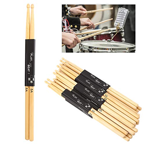 Baquetas Maple 5A para batería 12 pares miniatura 2