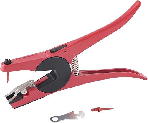 Miniatura 1 de Animal Ear Tag Alicates Aplicador Puncher Tagger Herramienta para Ganado Cerdos Ovejas Cabras Ganado Vacas Mango antideslizante Diseño ergonómico