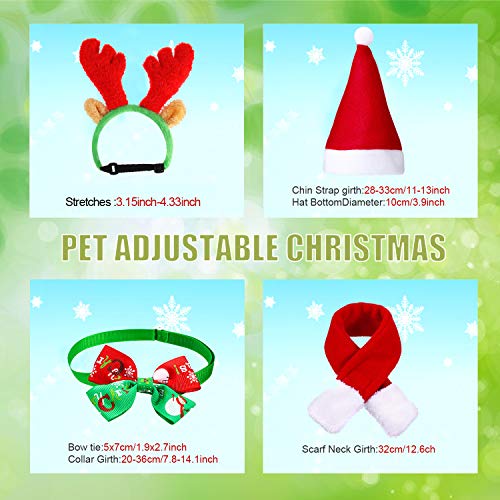 BBTO Set 4 Piezas Disfraz Navideño para Perros o Gatos miniatura 2