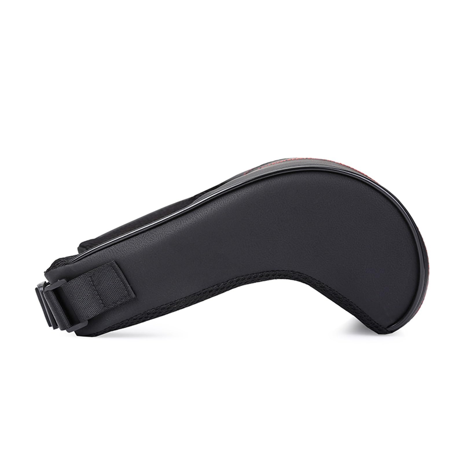 Cuscino for il collo dell'auto, in memory foam, 1 pezzo, in pelle PU, for auto, poggiatesta, nero
