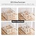 Gardner Pet Acryl Welpenauslauf, 60 cm 8 Panels hundelaufstall für Wohnung, Welpenlaufstall faltbar, Transparent, mit Saugnäpfen Laufstall Hund, geeignet für Welpen, Kaninchen, Katzen, Schweine, Weiß