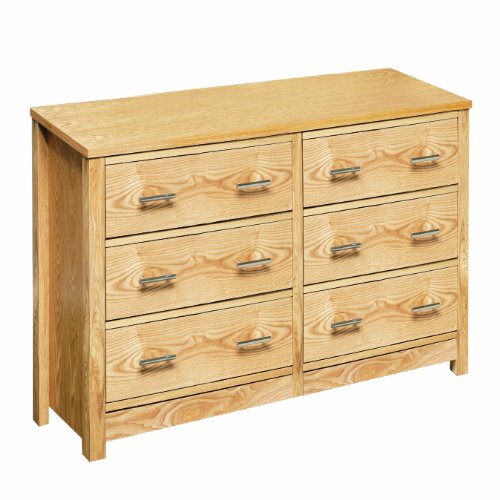 Premier Housewares 2402079 Eden Commode en Chêne Massif avec Finition Placage