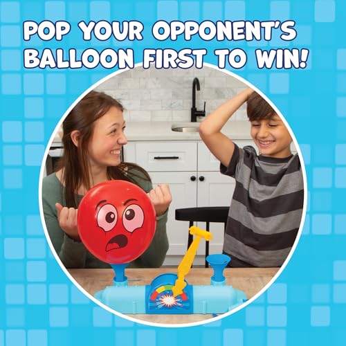 Image of Rump Race Family Game Night - Balloon Popping Battle Board Game - Party Game - The Race is On to Pop Your Opponents Balloon - Bounce Your Balloon Off - Ages 8+