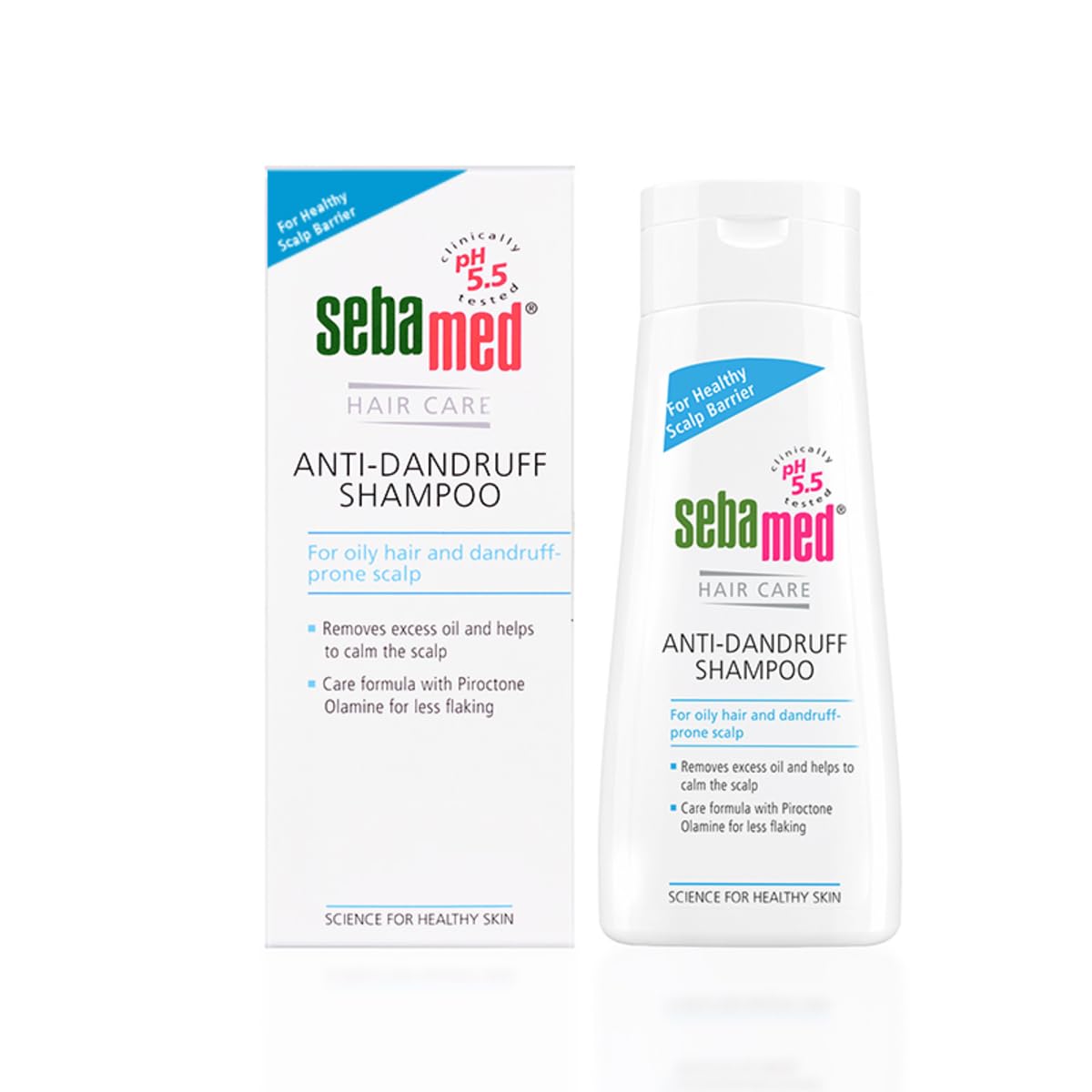 Sebamed Anti Dandruff Shampoo 200 ml | pH 5.5 | Reduces dandruff, scalp itching and irritation | Piroctone Olamine | Phthalates, SLS, Toxin and Parabens free | 50% dandruff reduction in 2 weeks-picture-0