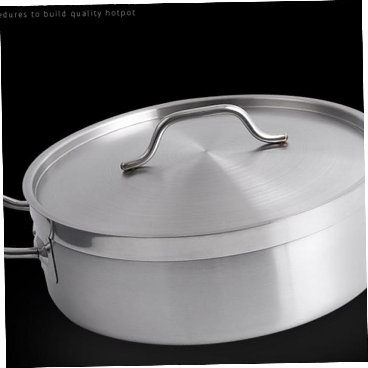 ABOOFAN Stainless Steel Soup Pot with Cover Cooking Pan for Gas and Induction Cooker for Soup Milk and Sauce Nonstick Kitchenware Easy to Handle
