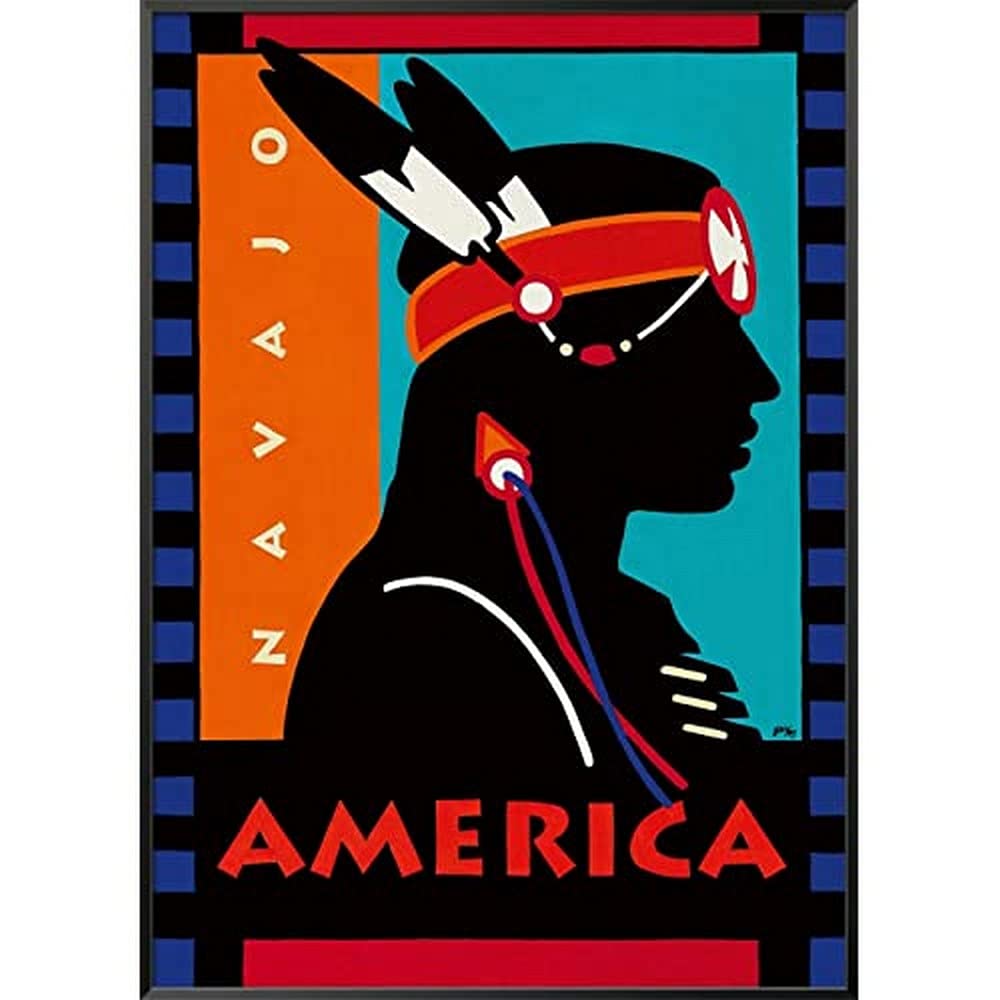 International Graphics - Framed art print - GAF! - ''America''- 51 x 71 cm - Frame Color: Black - Series ATHOS