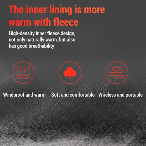 Tomshin aquecidas elétricas de inverno impermeáveis com 3 níveis de aquecimento para esportes ao ar
