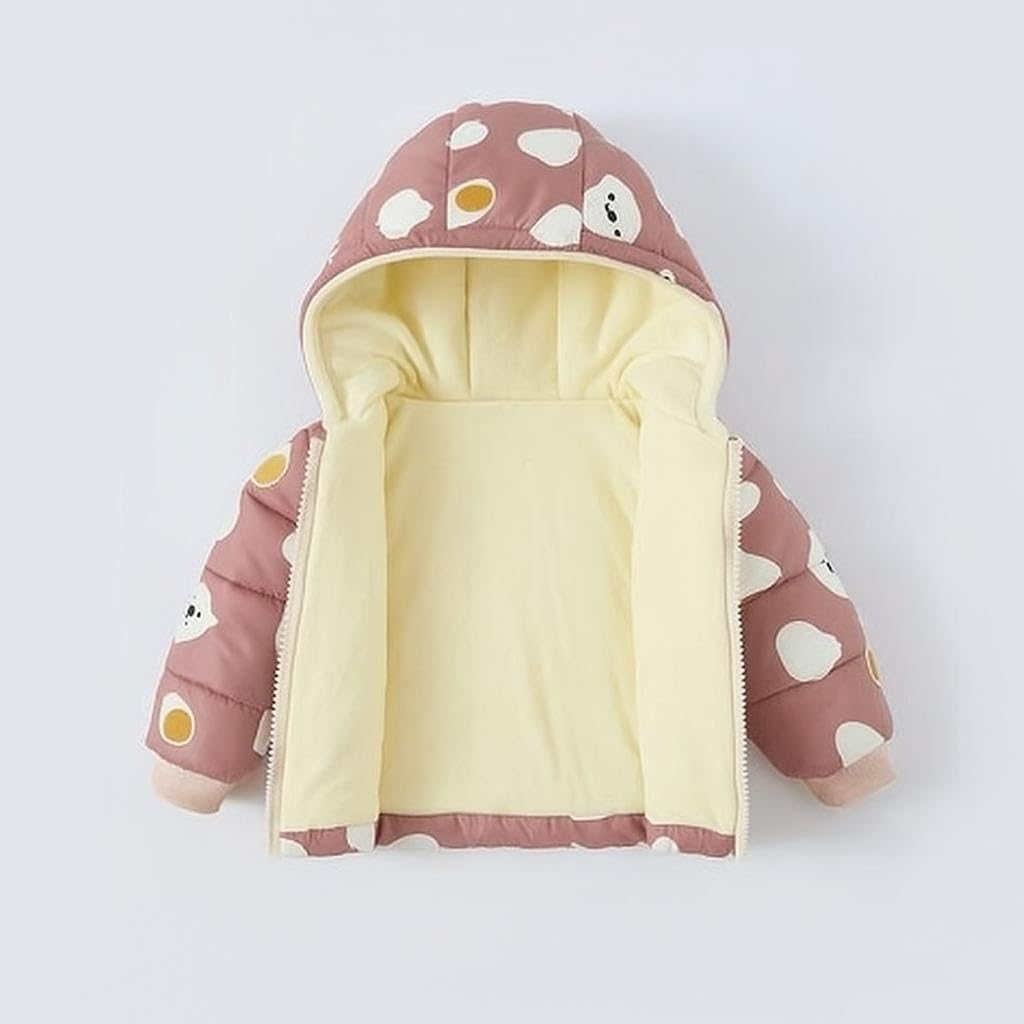 Tricycle Clothing Unisex Kids Printed Hooded Warm Jacket 1