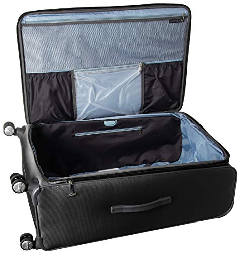 Image of Samsonite Solyte DLX Softside Expandable Luggage with Spinner Wheels, Mineral Grey, Checked-Large 29-Inch