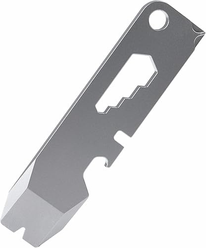 Llavero de titanio, herramienta multiusos ligera, abrelatas de pintura, herramientas de palanca, abridor de botellas con llave, ideal para llevar