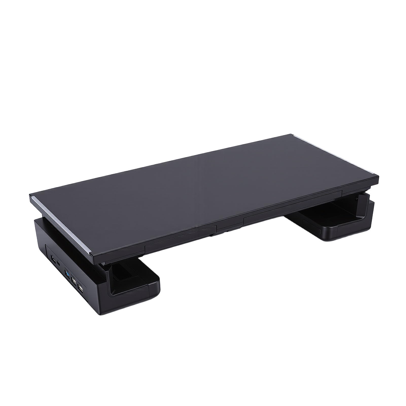 GOWENIC Regulowany Składany Stojak na Komputer Ergonomiczny Laptop z Głośnikiem TV Drukarka do Domowego Biura Materiał ABS