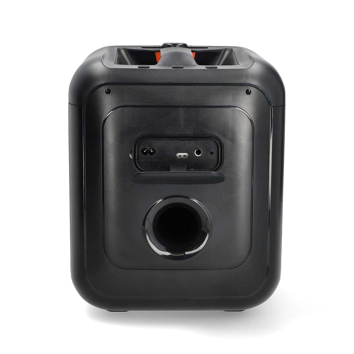 Nedis Altoparlante per feste Bluetooth - massimo tempo di riproduzione: 5 ore - 150 W - Maniglia - Luce per feste - Collegabile - Equalizzatore - Arancione/Nero