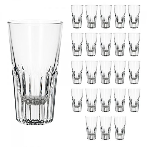 Bormioli 48er Set Rialtobecher Arosa 160 ml Likörgläser Whiskybecher kleines Longdrinkglas Glas kristallklar Gastronomie