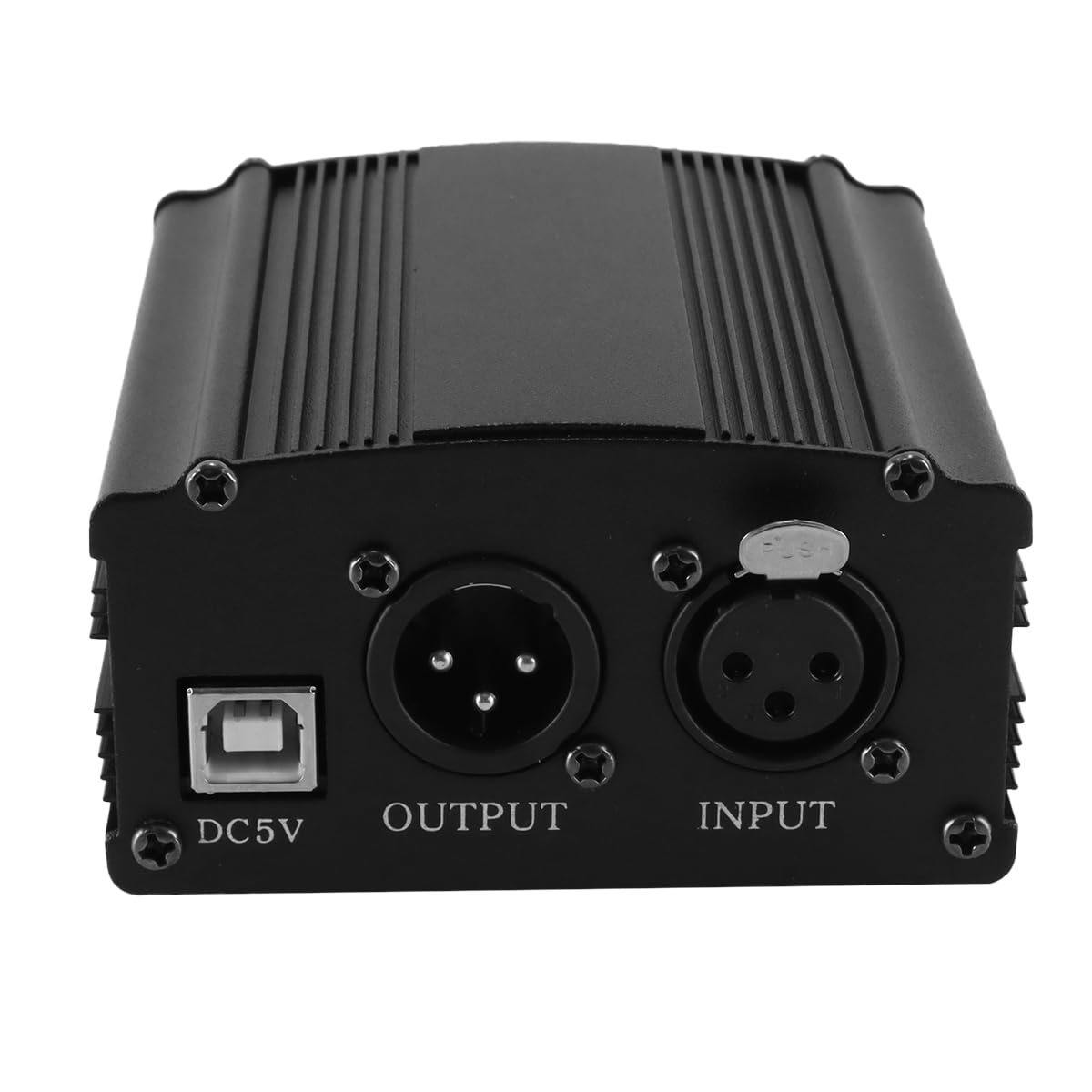 Alide Alimentation fantôme 1 canal 48 V avec câble microphone XLR 3 broches pour microphone à condensateur