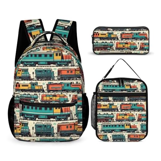 Does the barcelona train have space for luggage Cute Train Design Backpack for Kids