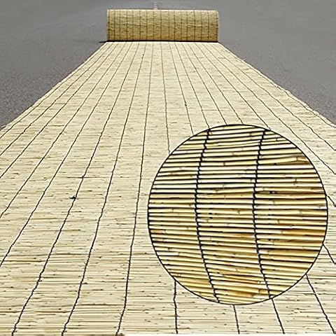 MAOYUAN Bamboo Blinds Roman Roller Shades,Sunscreen Reed Bamboo Blind,Natural Reed Curtain Roller Blind,Used in Living Rooms, Windows, Courtyards(80x90cm,100x200cm,120x180cm) Cover