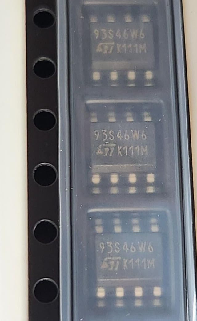 (100 PCS) M93S46-WMN6T STM IC EEPROM 1KBIT Compatible with SPI 2MHZ 8SOIC