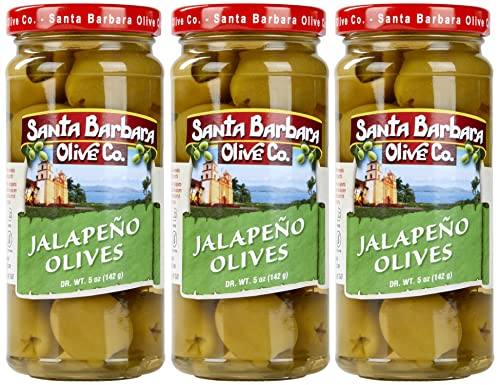 Santa Barbara 3pk Jalapeno Stuffed Olives 5oz