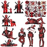 59PCS Movie Themed Action Figure - 9PCS Collectible Action Figures with 50PCS Stickers - Hero Series Model Figurines, Anime Figure Statue for Home, Car, Office Desk, and Computer Decoration