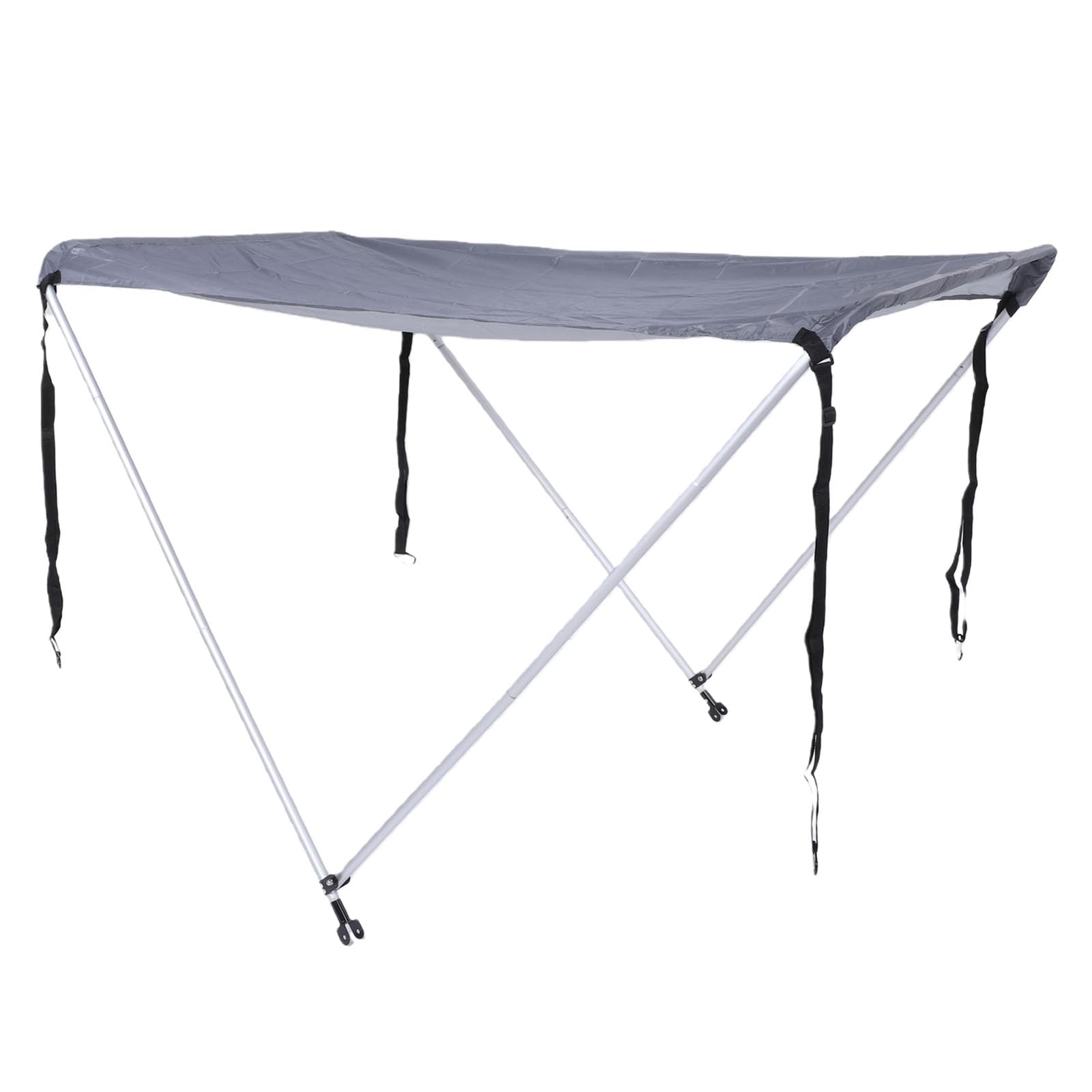 RiToEasysports Zadaszenie łodzi z tkaniną Oxford 210D, Osłona Przeciwsłoneczna do Baldachimu Kajaka z ramą ze Stopu Aluminium, 160 X 120 X 110 Cm, Regulowane Paski do łodzi Rybackich o Szerokości od