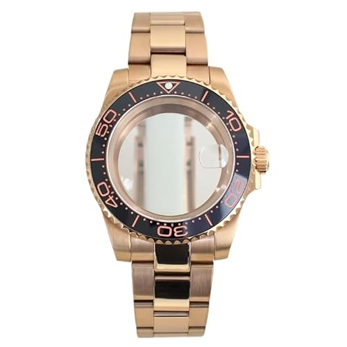 1pc ���[�Y�S�[���h 40 �~�����[�g�����v�P�[�X�u���X���b�g 100 ���[�g���h�� NH35 NH36 ���c 8215 ETA 2824 �^�� 28.5 �~�����[�g���_�C�����[�C(Rose Gold 1,NH34 NH35)