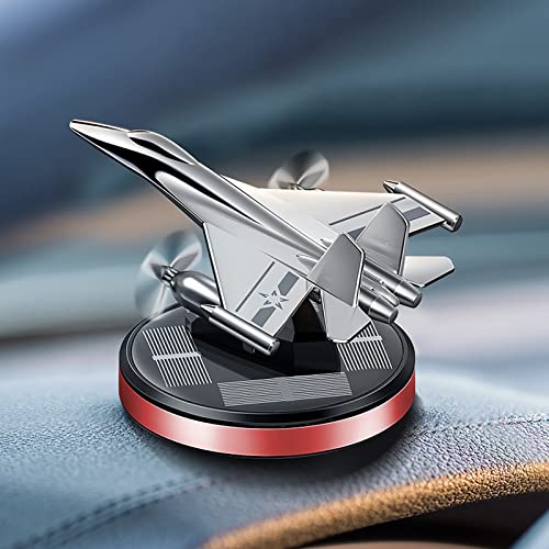 Image of Warplane Car Air Freshener | Rotating Solar Car Freshener, Airplane Car Perfume, Propeller Design, Long-Lasting Fragrance