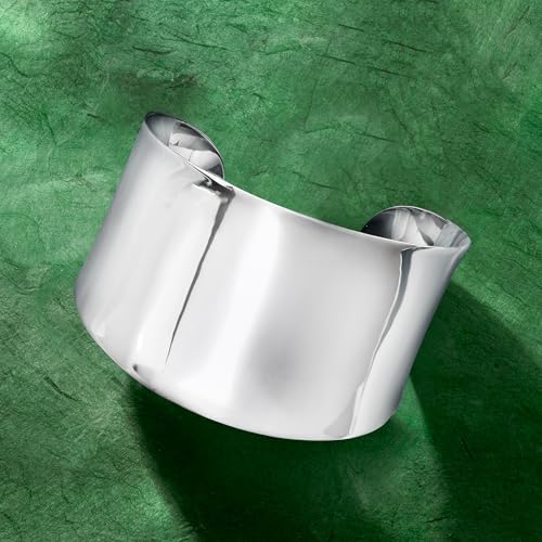 Ross-Simons Sterling Silver Wide Polished Cuff Bracelet3