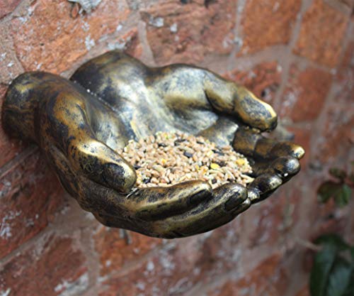 Home and Garden Products Decorative Wall Mounted Giving Hands Ornament Vintage Style Gift Bronze shabby