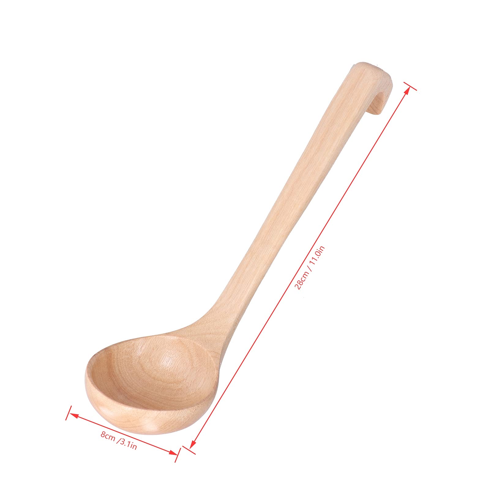 4 Cucchiai Di Legno Nanmu Stile Giapponese - Manico Corto Per Cucina E Tavola, Naturali E Resistenti - Foto 10