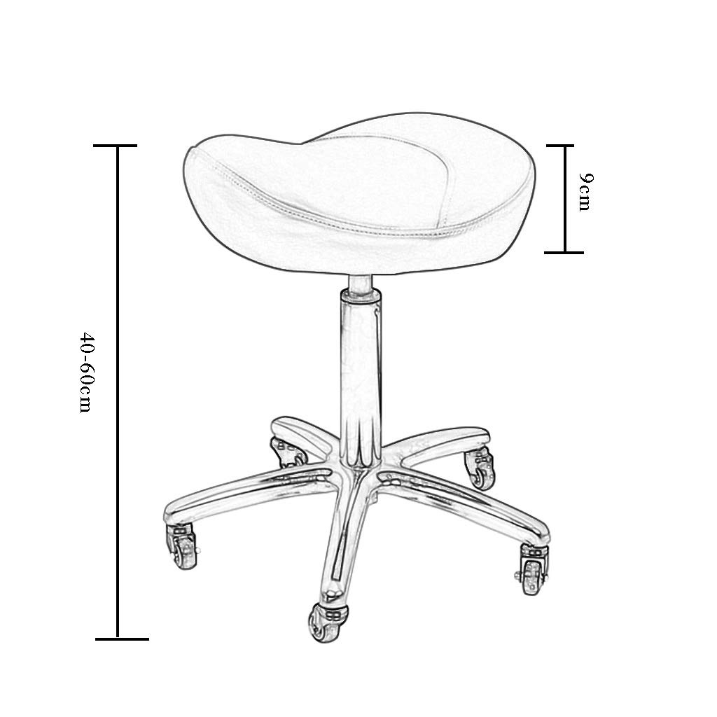auf Rädern, robust, höhenverstellbar, mit Rädern, hydraulisch, für Werkstatt, Gitarre, Labor, Tattoo, Werkbank, medizinischer Verstellbarer Drehstuhl (Farbe: Armeegrün) Present