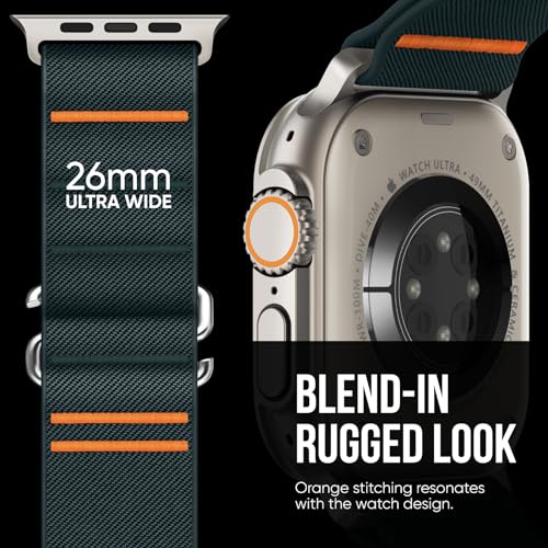 Image of Suitisbest Straps Compatible for Apple Watch Ultra 3 Strap 49 /46 /45 /44 /42 /41 /40 /38mm, Stretchy Nylon Sport Loop Strap with S-Hook for Apple Watch Ultra 3 /2 /1 SE3 Series 11 10 9 8 7 6 5 4【Band only】