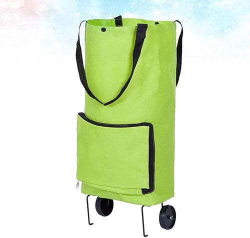 Miniatura 5 de Carrito de compras plegable con ruedas, carrito de comestibles plegable sobre ruedas, carrito de compras, bolsa de compras extensible con ruedas