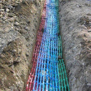 Grillage avertisseur 30cm x100m Jaune (GAZ) - 3305043 | Grillage avertisseur d'ouvrage - Novap - Jaune