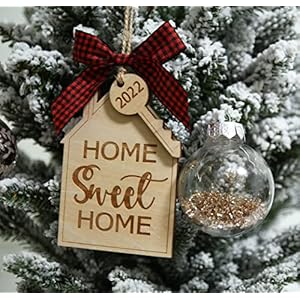 New Home Ornament 2022 Housewarming Gift House Warming Presents for New Home Farmhouse Christmas Ornaments 2022
