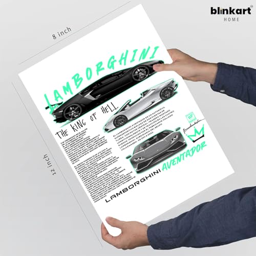 Image of BLINKART Nissan Silvia S15 CarFramed Posters Gift Items Boys Room Wall Decoration Bedroom Office Studio Synthetic Wood Frame & Acrylic Glass Ready to Hang - 12x8 Inch, (A4 Size) - CAR-207