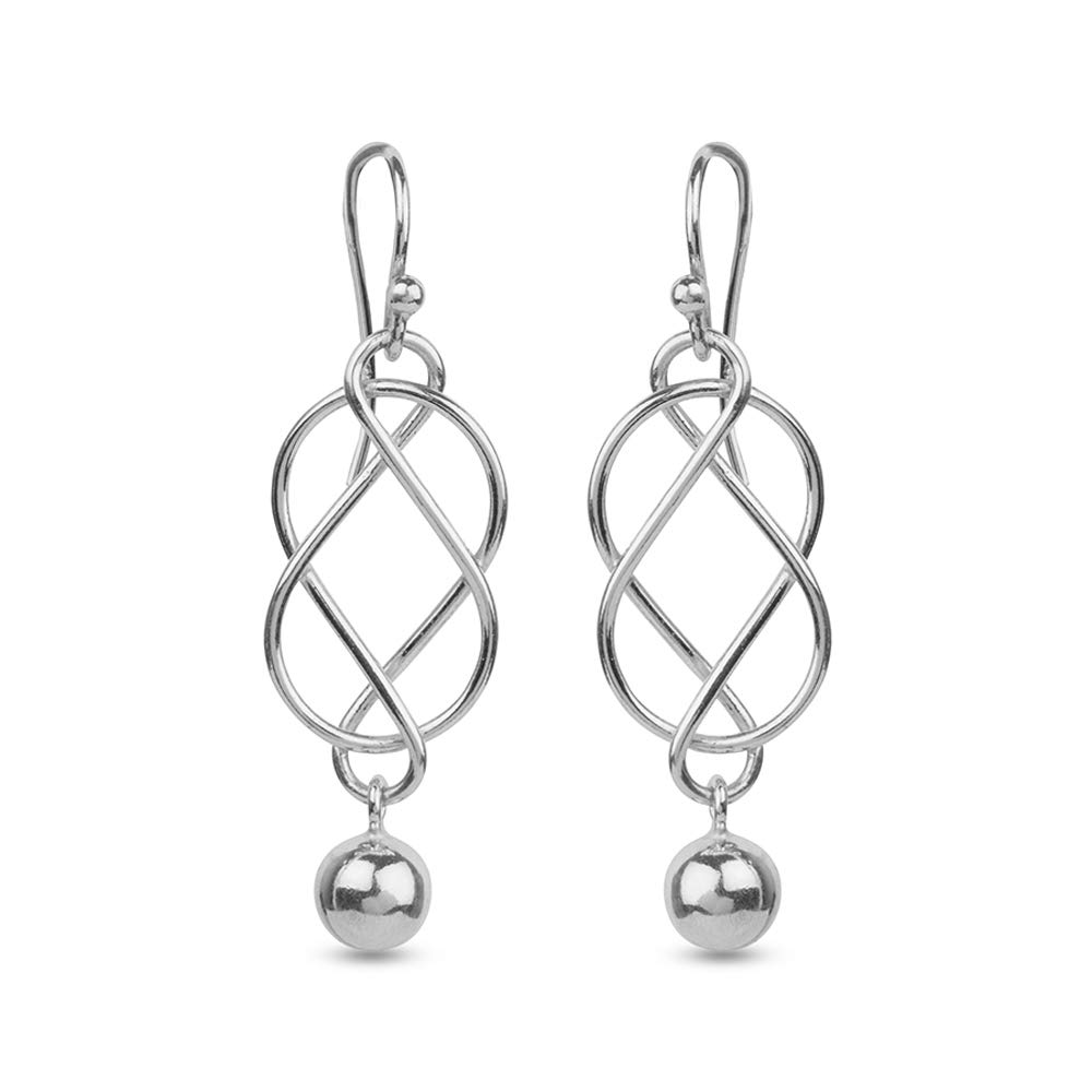 LeCallaSterling Silver Jewelry Knot Drop Earring for Women Girl