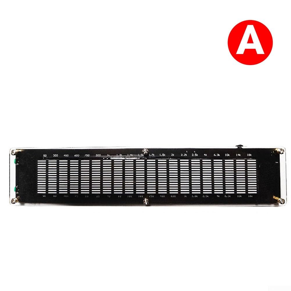 SPORTARC Audio-Level-LED-Anzeige, Musikspektrum-Anzeige, für DSP-Equalizer, Musik-Audio-Spektrum-Analysator, VU-Meter, Audio-Pegel, LED-Display, USB (ohne für DSP)