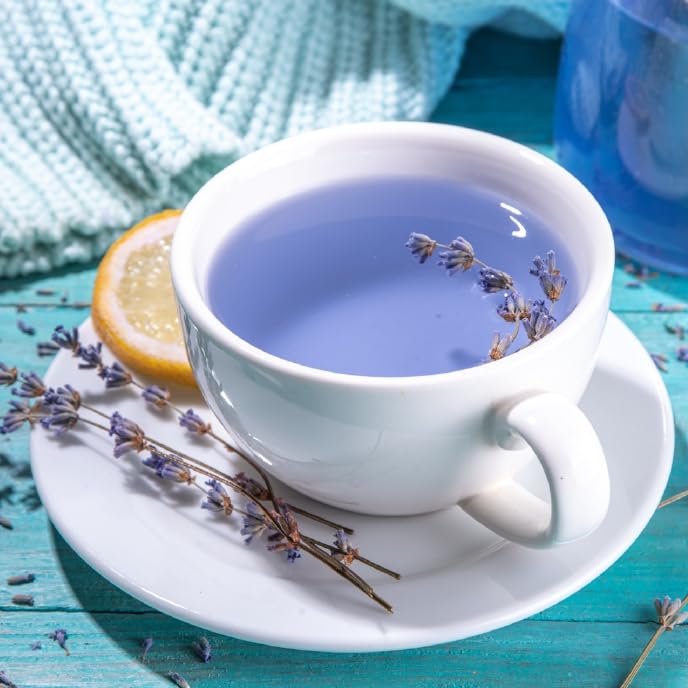 Image of Jaivik Uttarakhand - Lavender Buds Loose Leaf Tea (300 g), Whole Dried Flower, Caffeine-Free, Rich in Antioxidant, Pack of 3