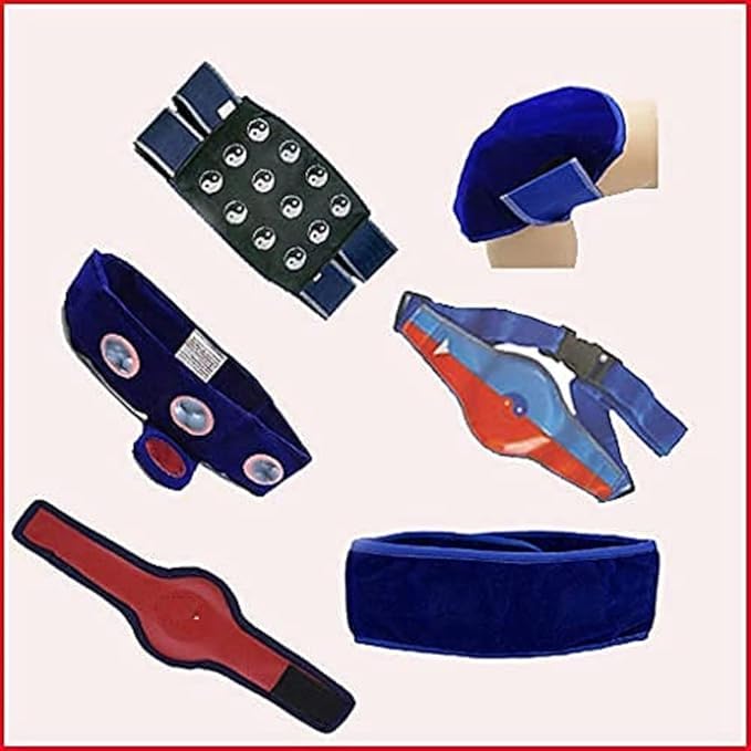 Image of Magnetic Therapy Energy Bio Magnet Belts Multiple Pain Remove For Back, Diacetate, Knee,Cervical, B.P, Tonsil Belt