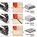 REXBETI Staple Gun, Manual Brad Nailer Power Heavy Duty 3 in 1 Staple Gun with 2600-Piece Staples for Upholstery, Fixing Material, Decoration, Carpentry, Furniture (Staple Gun+Case+Remover)