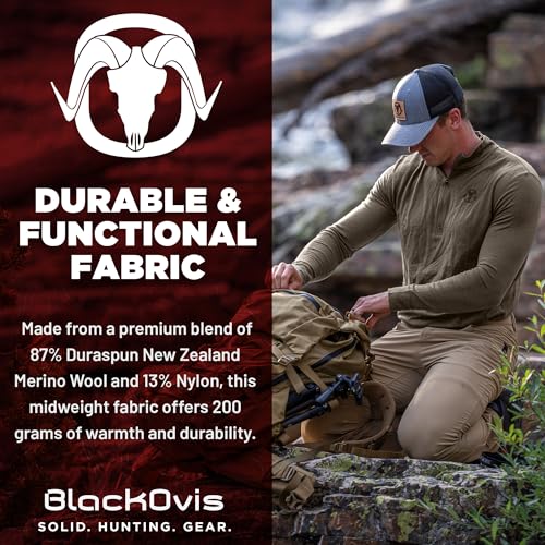 Tuscarora 1/4 Zip Top - Men Merino Pullover Shirt2