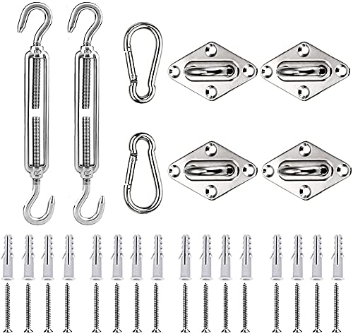 Kit de Fijación de Vela para Jardín, 6 Pulgadas, ResistenteJuego de Accesorios de Vela de Jardín de Acero Inoxidable 304 (M6)