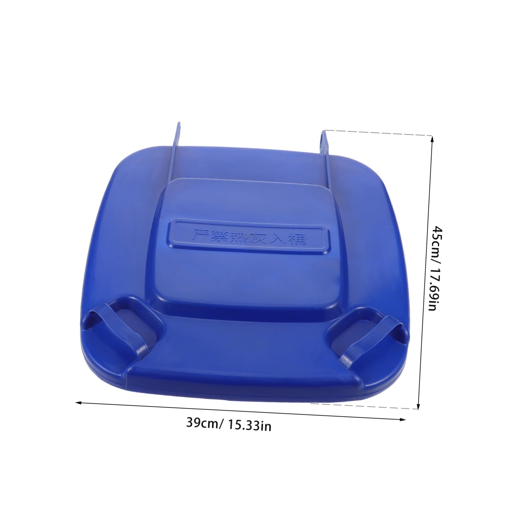 GRIRIW Trash Can Lid Plastic Cover for Waste Bins Versatile Indoor Outdoor Use Easy Installation Secure Fit for Kitchens Bathrooms Patios