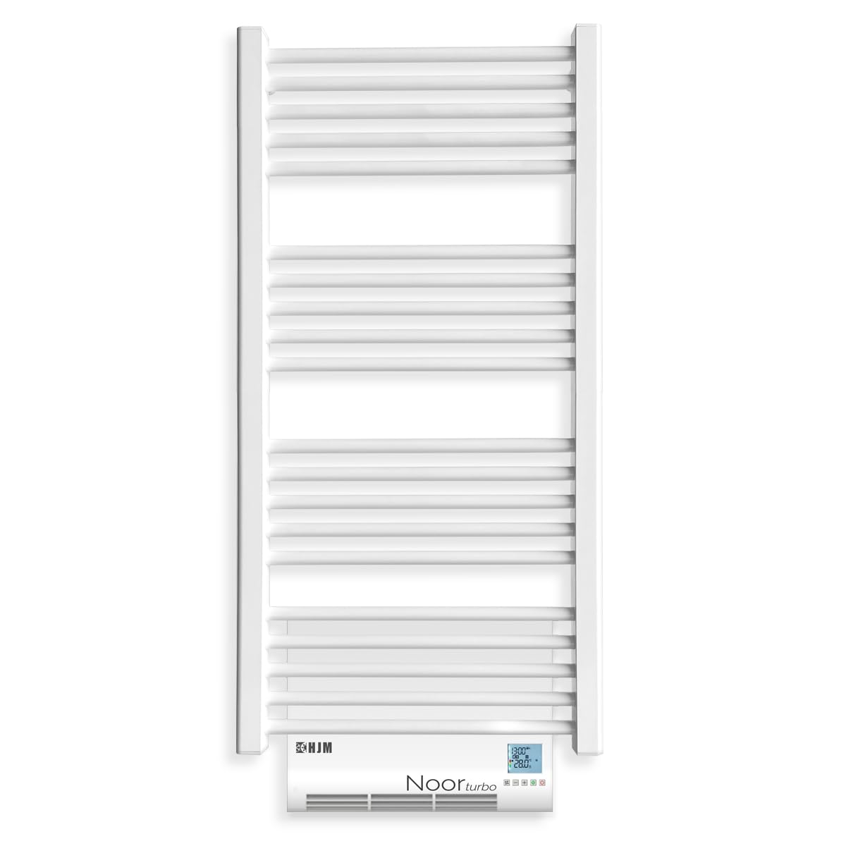 HJM Toallero Eléctrico Seco NOOR Turbo | Termoventilador Incorporado | 750 W + 1000 W | Calor Rápido