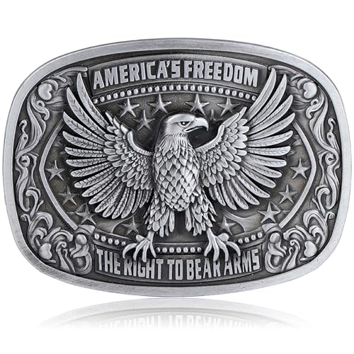 Image of Cowboy Belt Buckle for Men Western Cowgirl Rodeo Longhorn Bull Belt Buckles