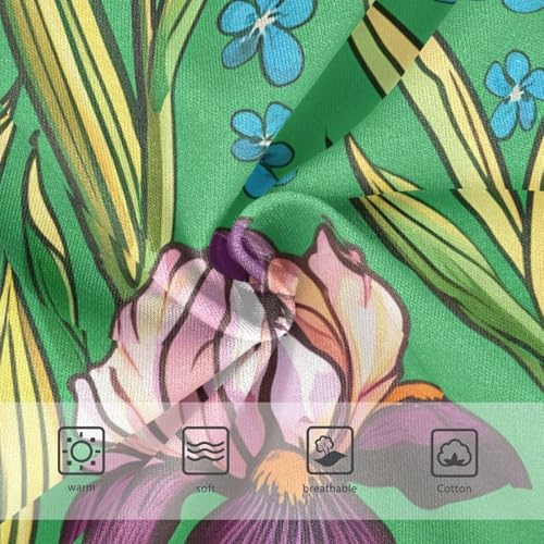 Cotton Toddler Girls Underwear Irises Pink Purple Green Little Girl Panties Cartoon Briefs Undies Kids 2t3