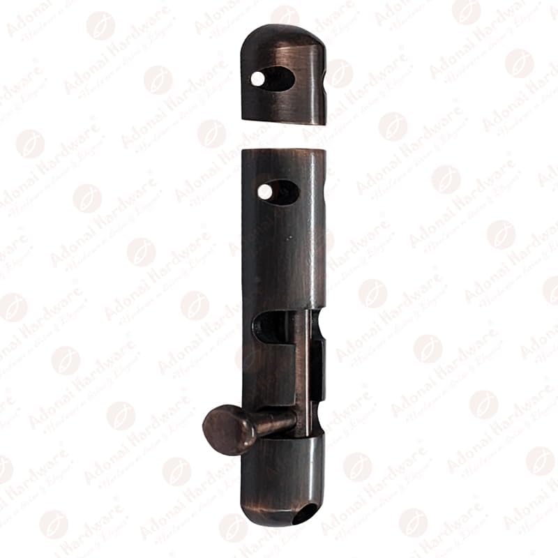 Adonai Hardware Arnon Brass Barrel Bolt (3.50", Oil Rubbed Bronze) - Supplied as 2 Pieces per Pack