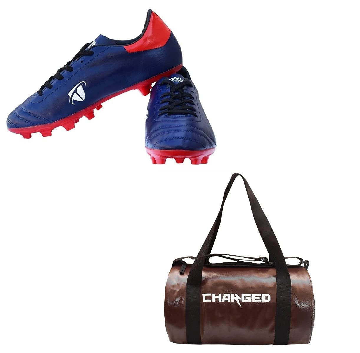 charged Sports Bag Adena Brown with Gowin Football Shoe Ace Navy Red Size-7-picture-30